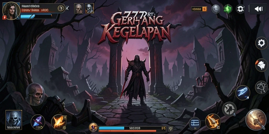 Tampilan gameplay menegangkan dan mencekam dalam 777RT.