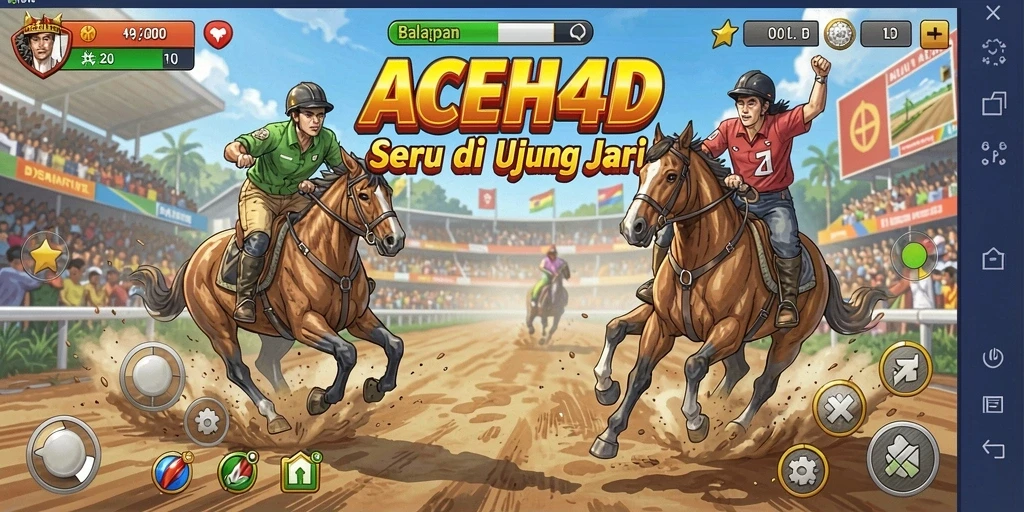 Gameplay Racing yang seru dan menegangkan dalam ACEH4D.