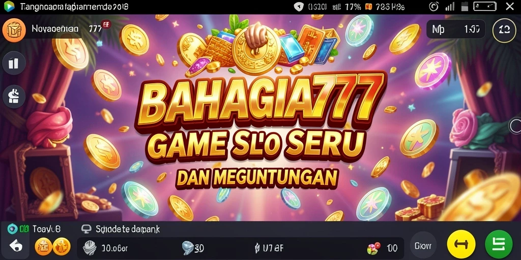 Tampilan gameplay menarik dari permainan slot BAHAGIA777.