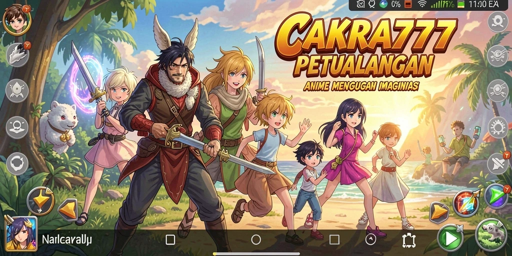Tampilkan gameplay seru dari CAKRA777 dengan karakter anime favorit.