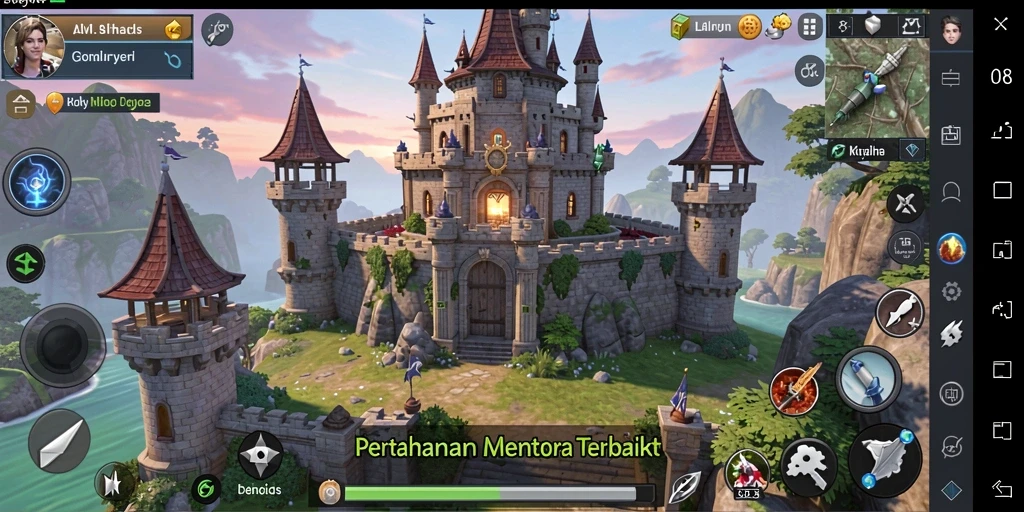 Tampilan aksi seru dalam permainan Tower Defense FO8.