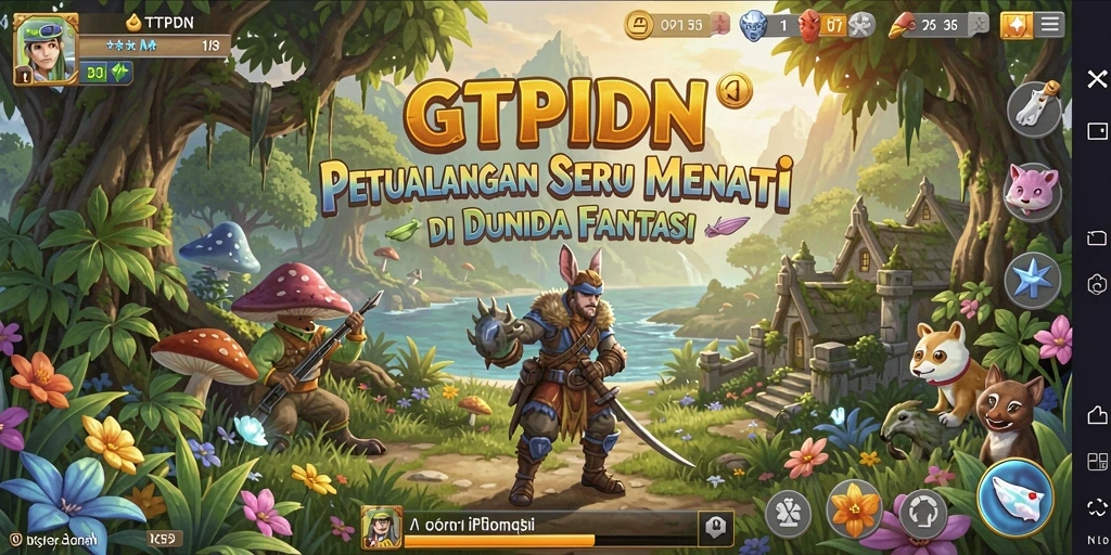Tampilan gameplay seru di dunia petualangan GTPIDN.