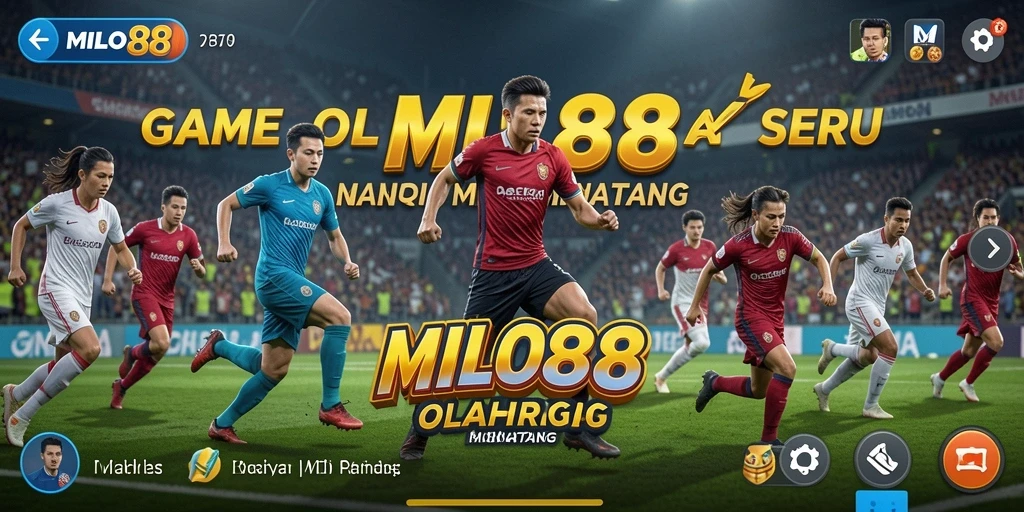 Screenshot gameplay <strong>MILO88</strong> menampilkan aksi menarik di lapangan olahraga.