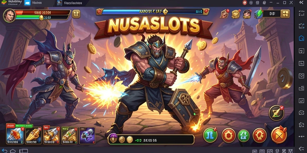 Tampilan gameplay Fighting yang seru dan menegangkan di NUSASLOTS.