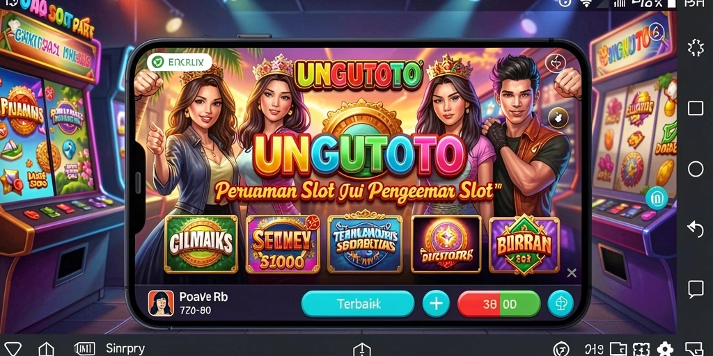 Tampilan gameplay seru di UNGUTOTO yang penuh warna.