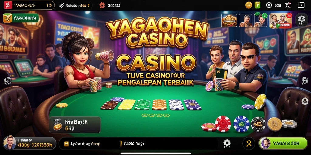 Tampilan gameplay Live Casino YAGAOHEN yang memukau dan interaktif.