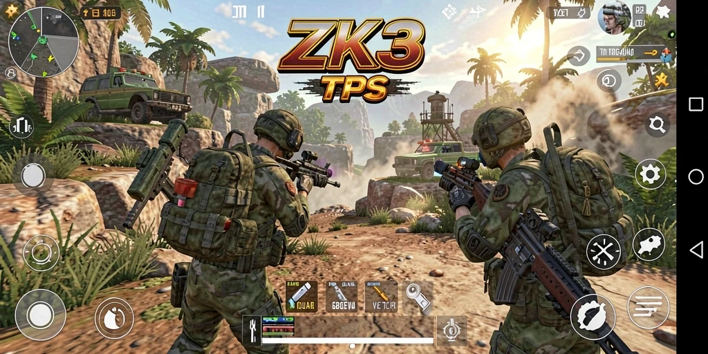 Tampilan menarik dari gameplay ZK3 yang menampilkan aksi pertempuran seru.